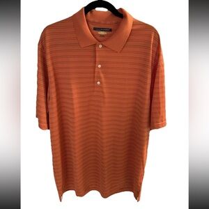 Men’s Polo Greg Norman Collection Orange Stripped XL